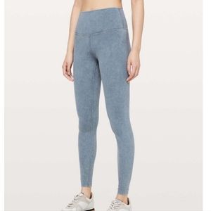 Lululemon Wunder Under Luxtreme Washed Moon Blue